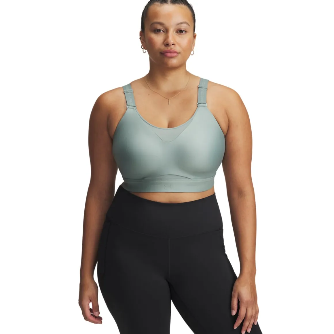 UA Infinity High 2.0 Bra Silica Green