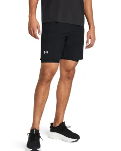 UA Launch 7″ 2-in-1 Shorts Black