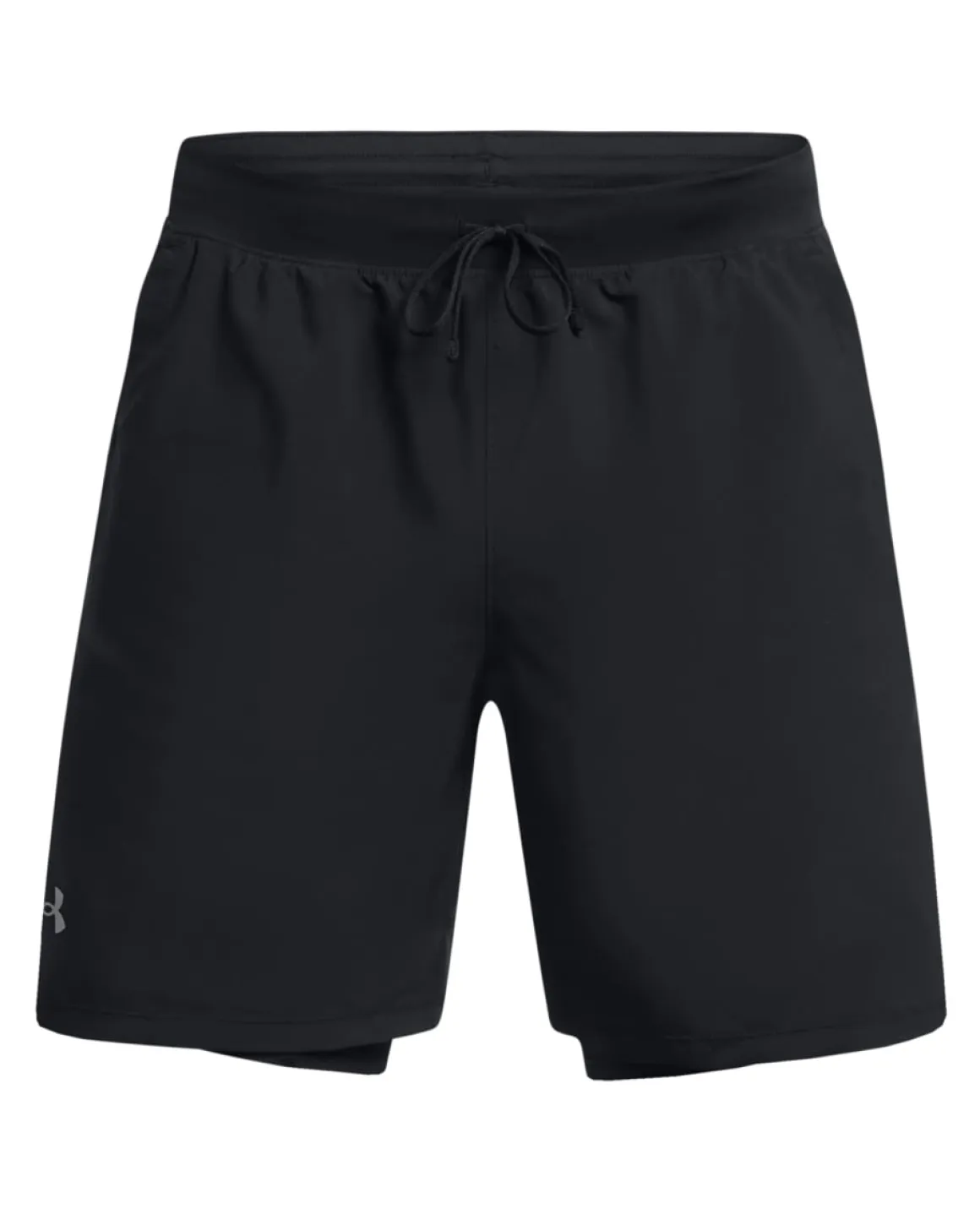 UA Launch 7″ 2-in-1 Shorts Black
