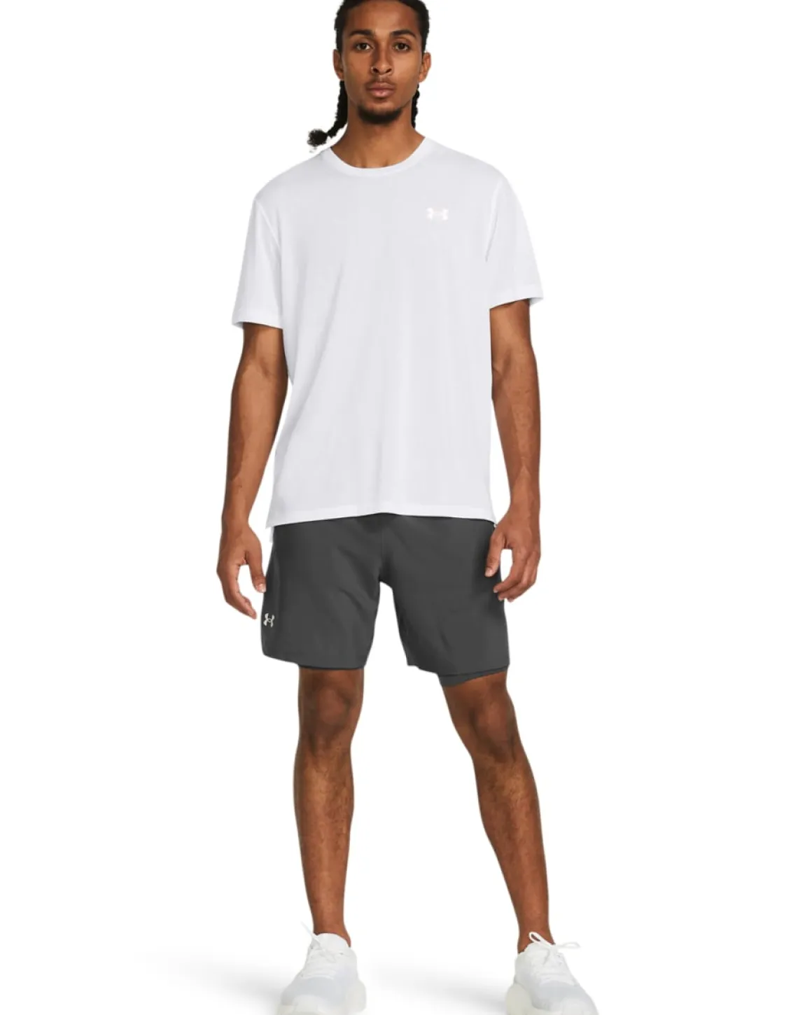 UA Launch 7″ 2-in-1 Shorts Castlerock
