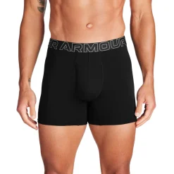 UA Performance Cotton 6″ 3-pack Black