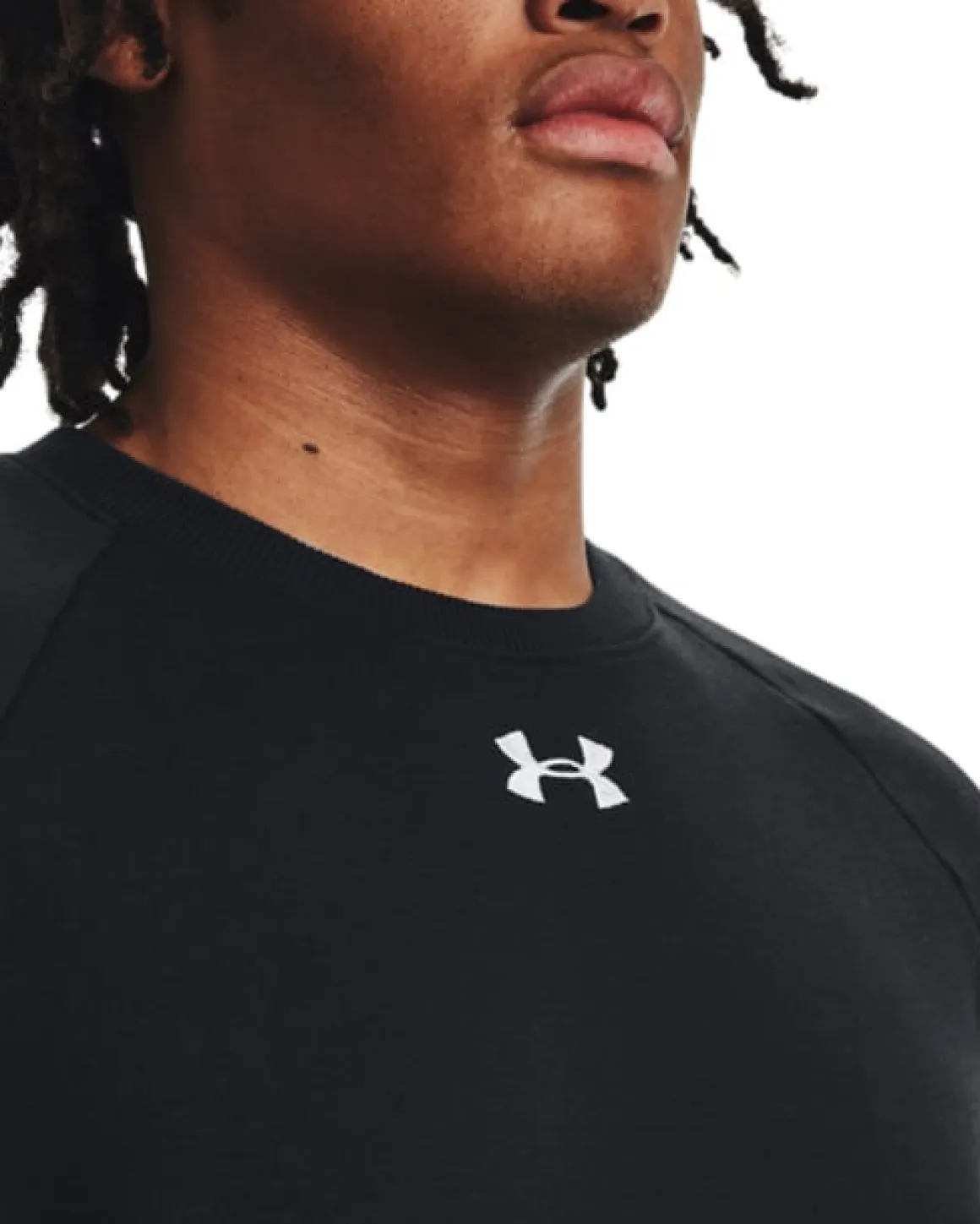 UA Rival Fleece Crew Black