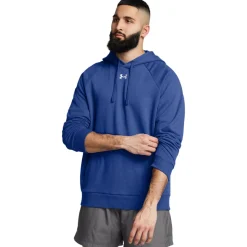UA Rival Fleece Hoodie Tech Blue