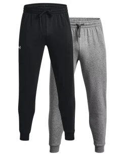 UA Rival Fleece Joggers Black/Grey 2-PACK