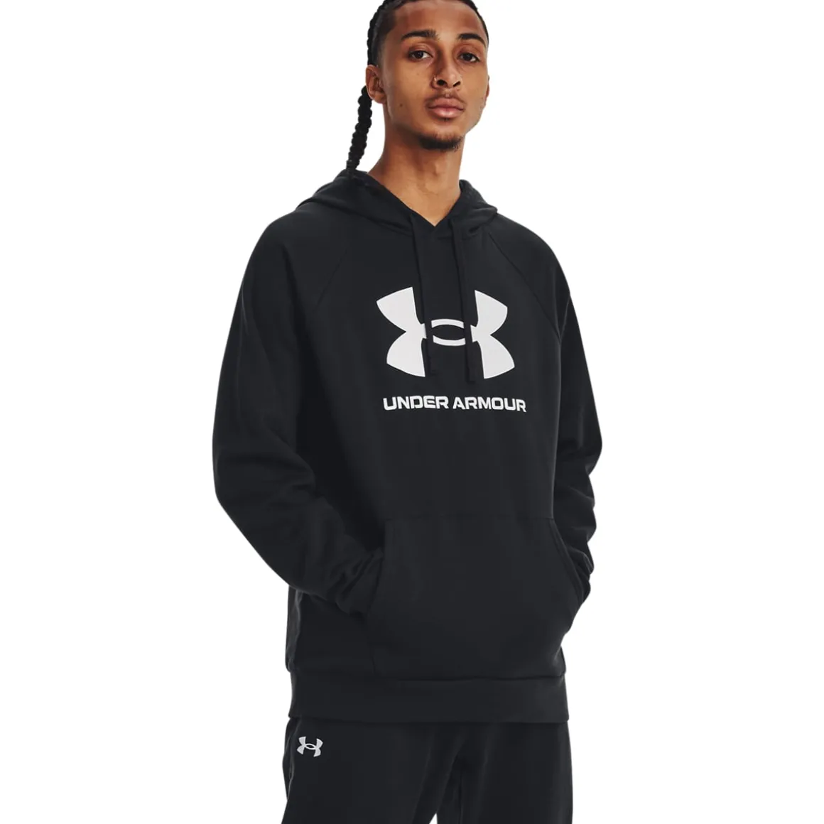 UA Rival Fleece Joggers Black/Grey 2-PACK