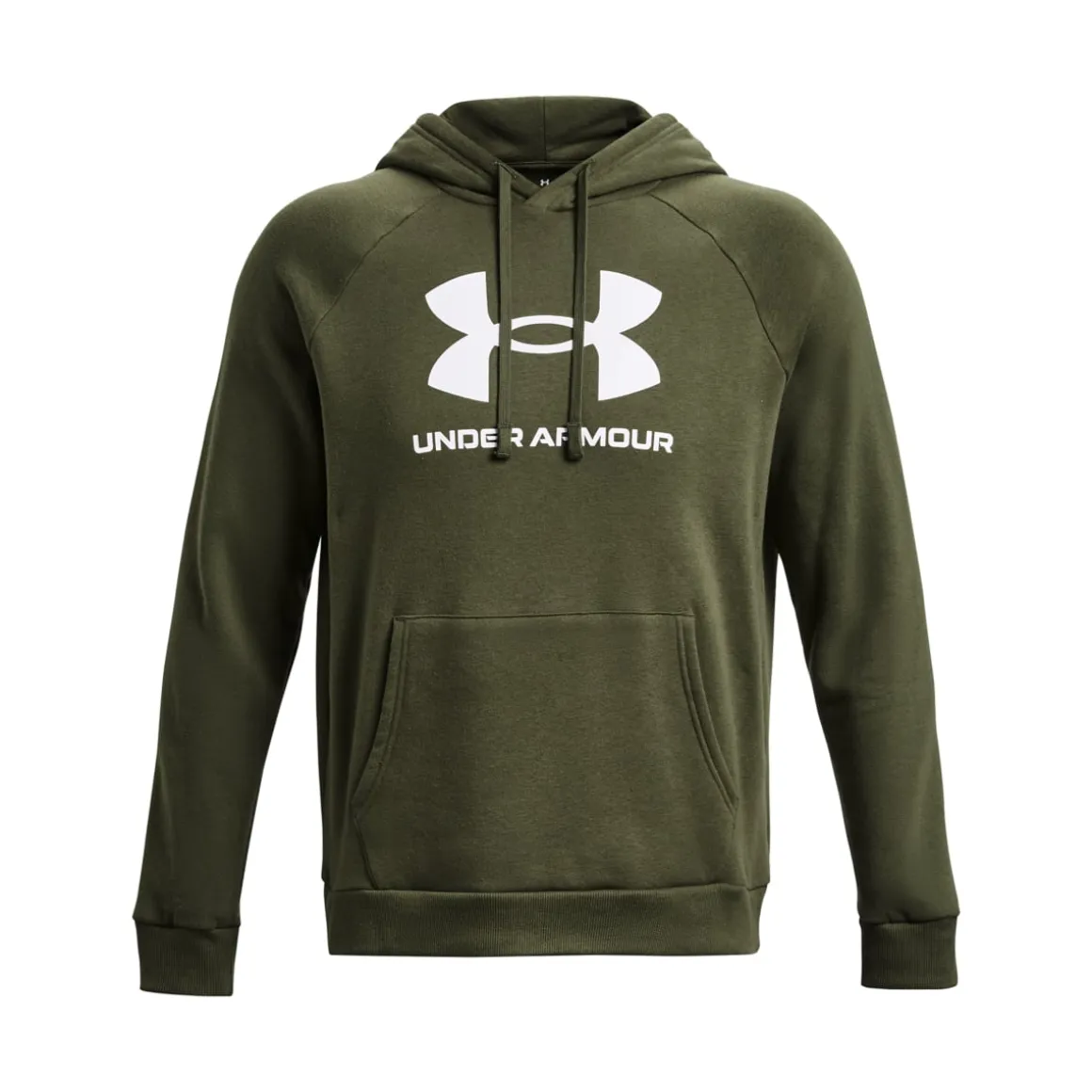 UA Rival Fleece Logo HD Marine OD Green