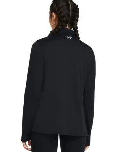 UA Tech 1/2 Zip- Solid Black