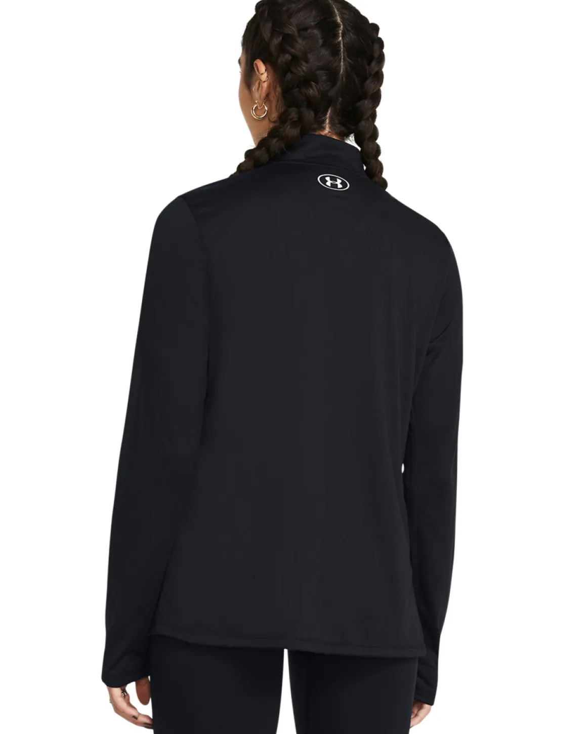 UA Tech 1/2 Zip- Solid Black