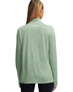 UA Tech 1/2 Zip Twist Silica Green