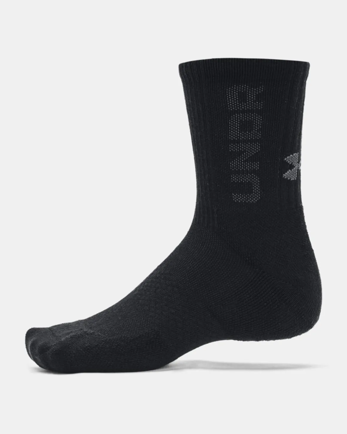 UA UA 3-Maker 3pk Mid-Crew Black