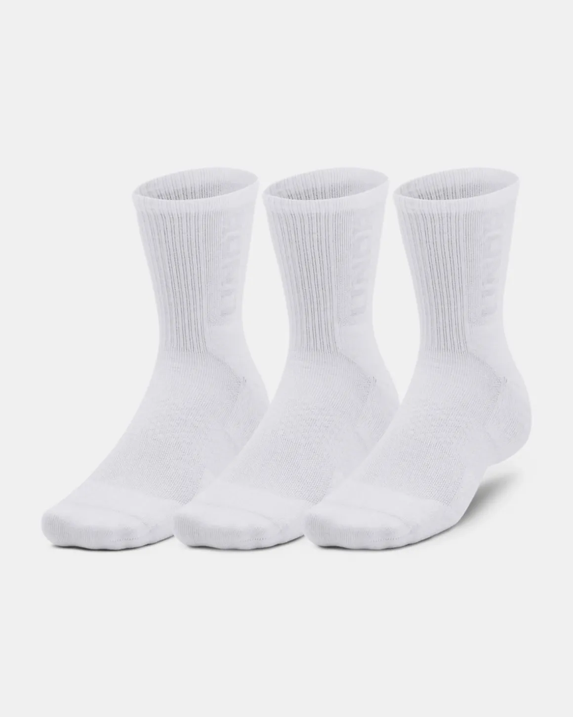UA UA 3-Maker 3pk Mid-Crew White