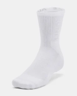UA UA 3-Maker 3pk Mid-Crew White