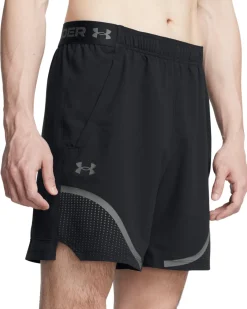 UA Vanish Woven 6″ Grph Sts Black