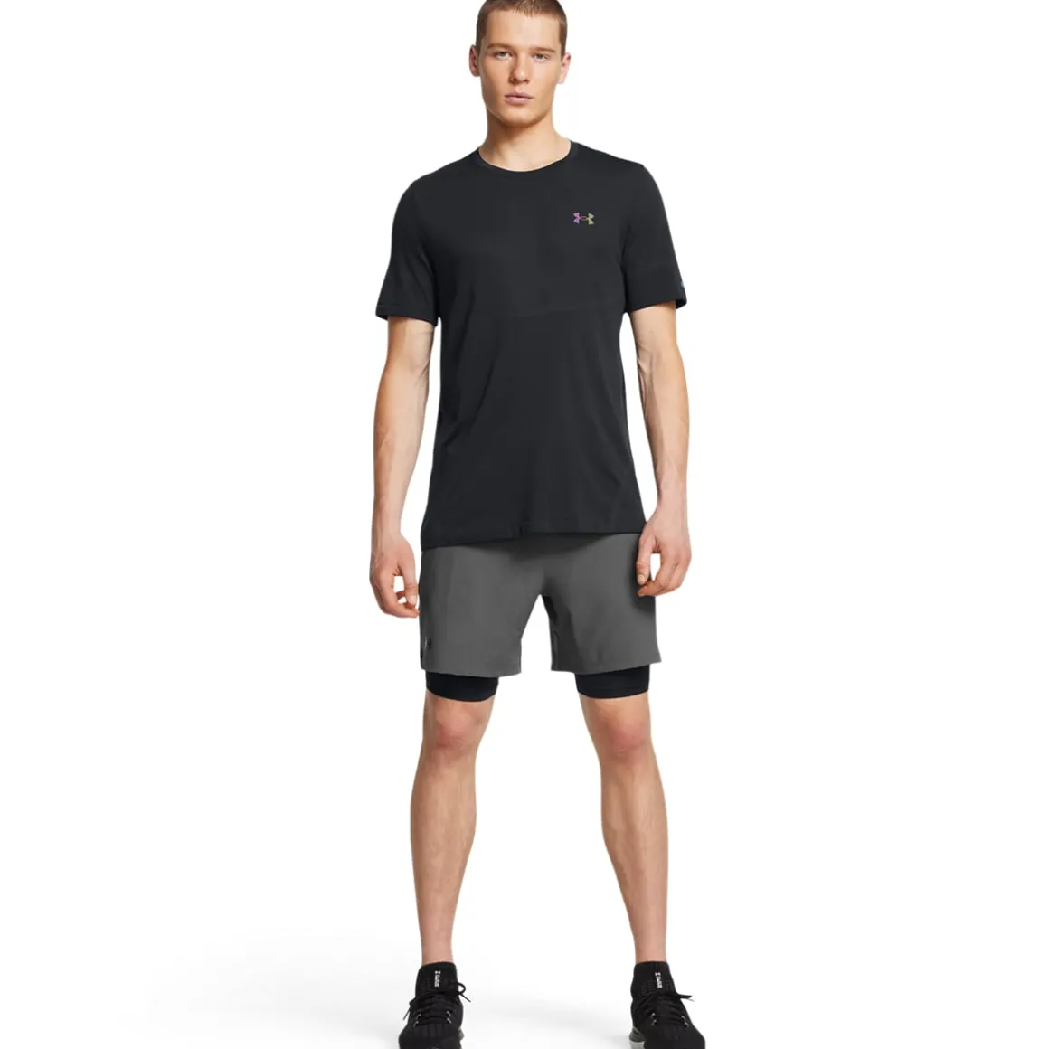 UA Vanish Woven 2in1 Shorts Castlerock