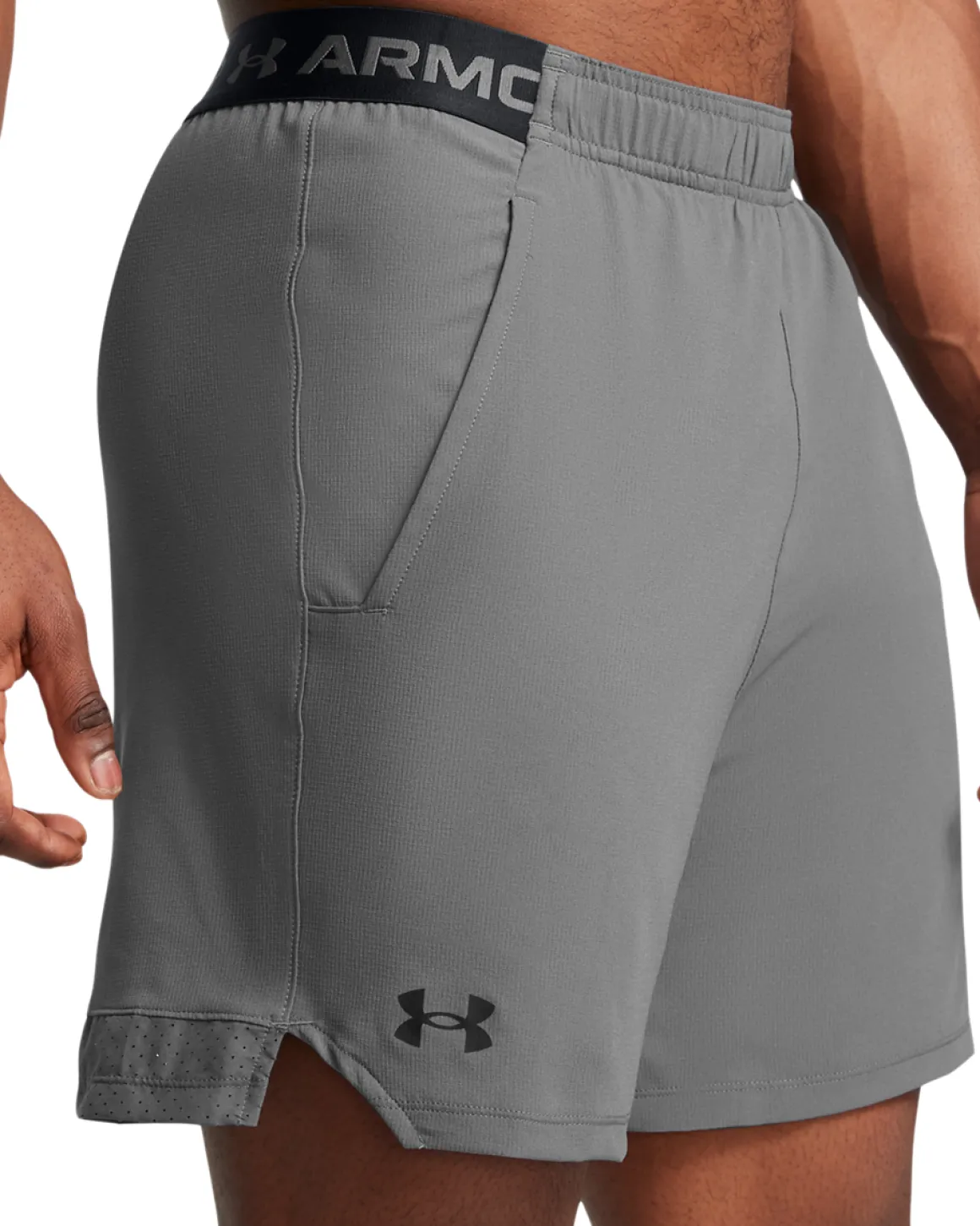 UA Vanish Woven 6″ Shorts Castlerock