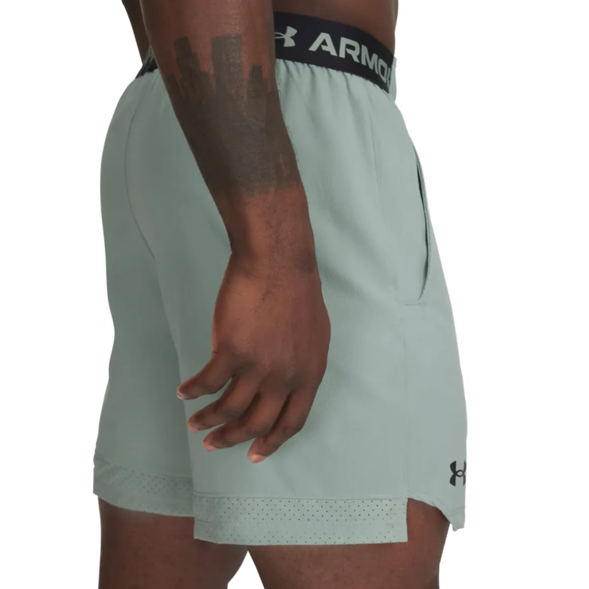 UA Vanish Woven 6″ Shorts Silica Green