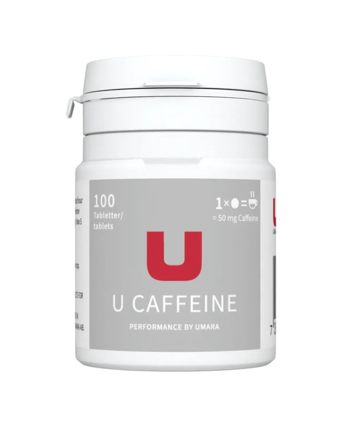 U Koffein brusetablett 50mg 100 stk