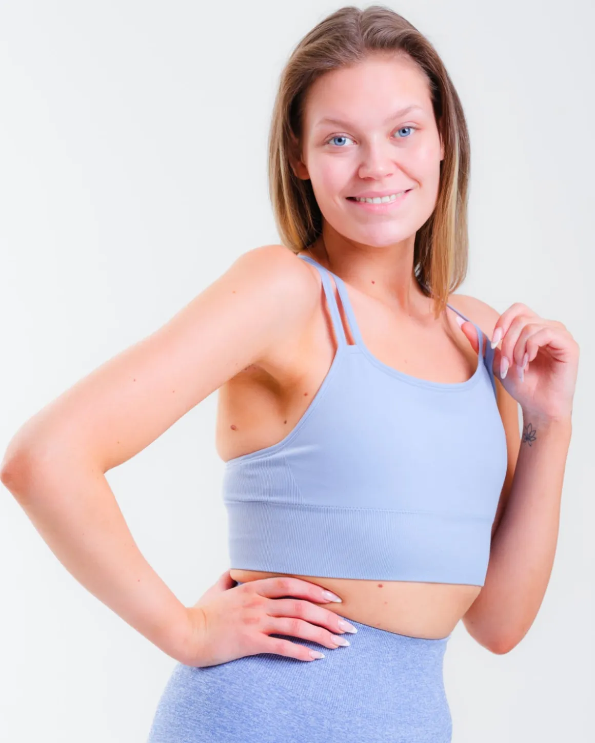 Vamp Seamless Bra Blue Soft Marl