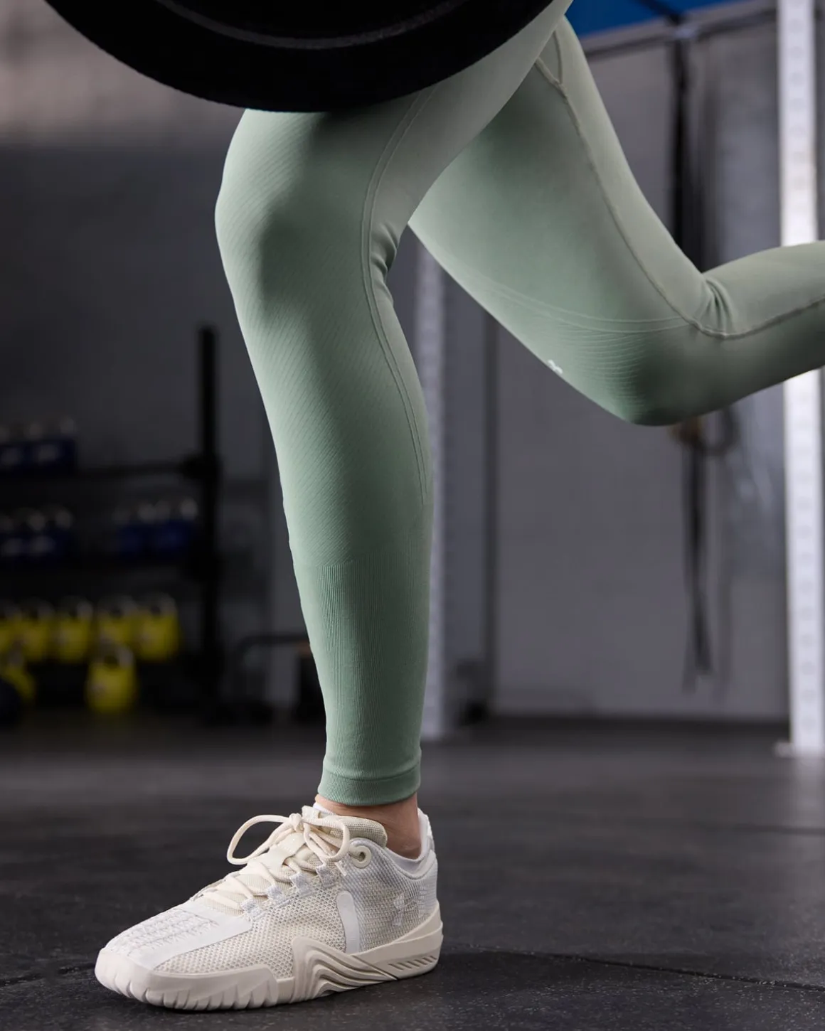 Vanish Seamless LS + Legging Silica Green SET
