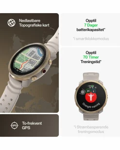 Vantage Treningsklokke M3 Greige/Gull S-L