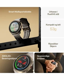 Vantage Treningsklokke M3 Greige/Gull S-L