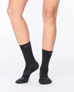 Vectr Light Cushion Crew Socks Black/Titanium
