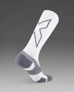Vectr Light Cushion Full Lenght Socks White/Grey