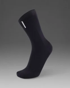 Vectr Reflective Crew Socks Black/Silver Reflective