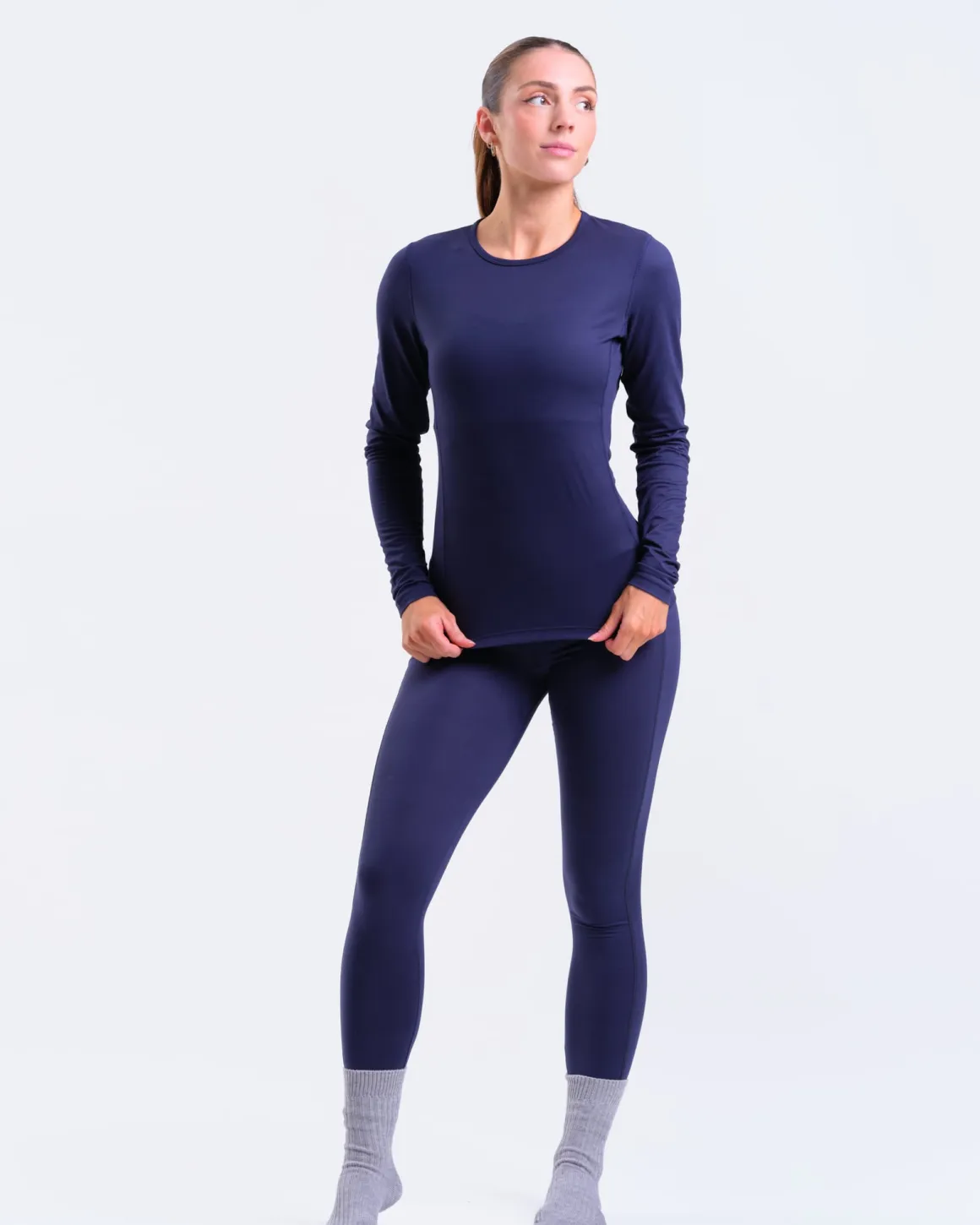Versatile Syntethic Baselayer Tights Blue Navy
