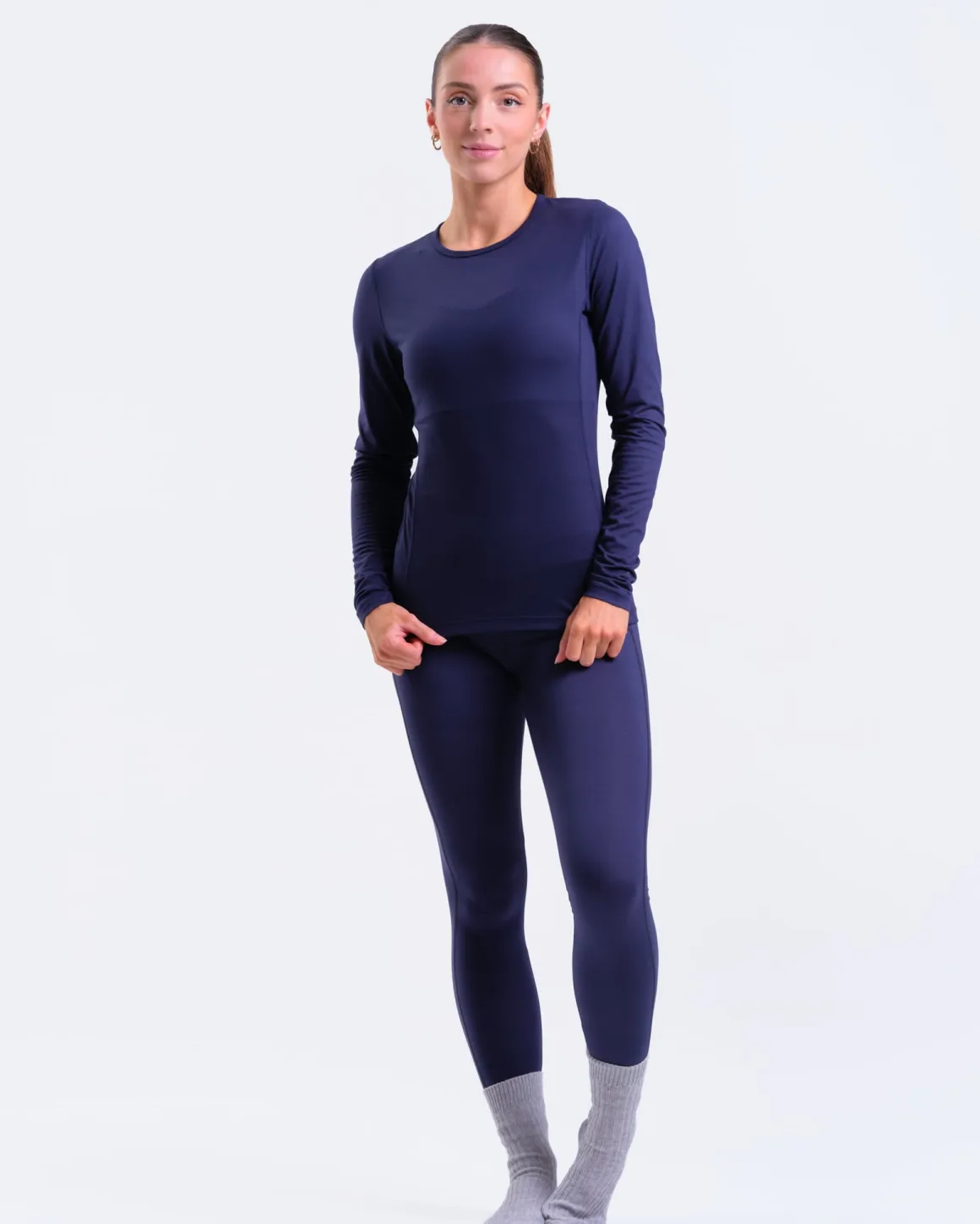 Versatile Synthetic Baselayer LS Blue Navy