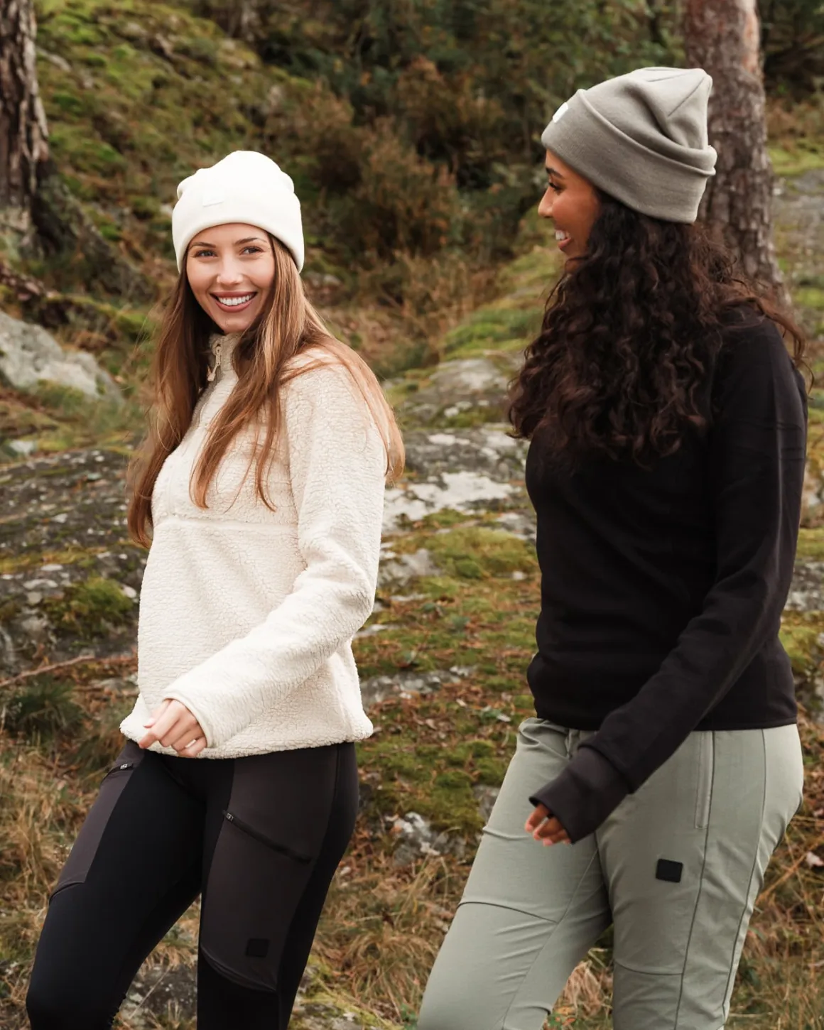 Versatile 1/2 Zip Pile Sweater Off White
