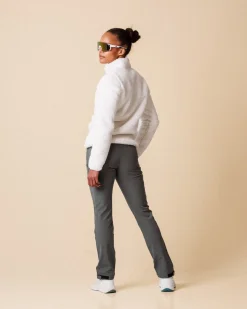 Versatile 1/2 Zip Pile Sweater White Lucent