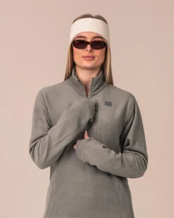 Versatile 1/2 Zip Polar Fleece Green Basil