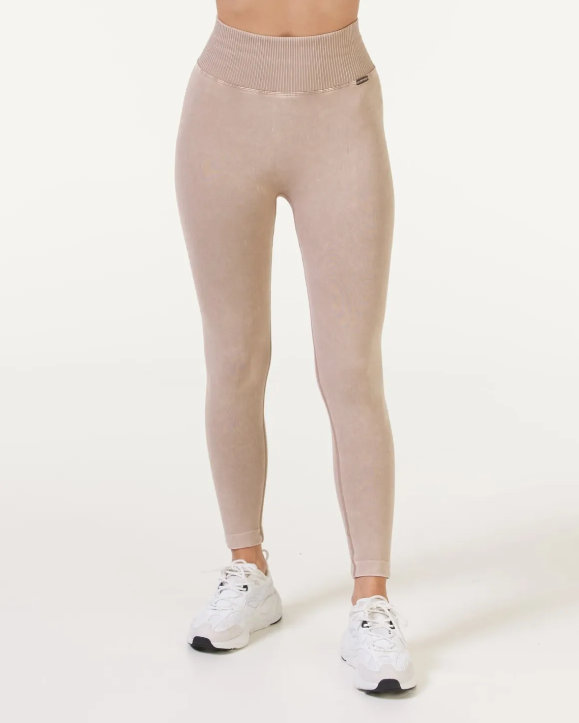Wave Seamless Tights Beige Sandwash