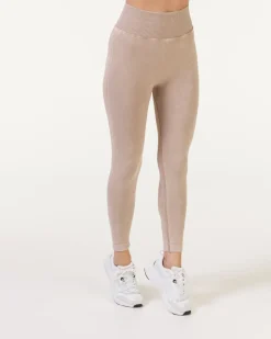 Wave Seamless Tights Beige Sandwash