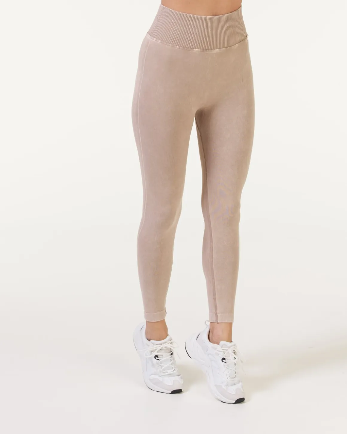 Wave Seamless Tights Beige Sandwash