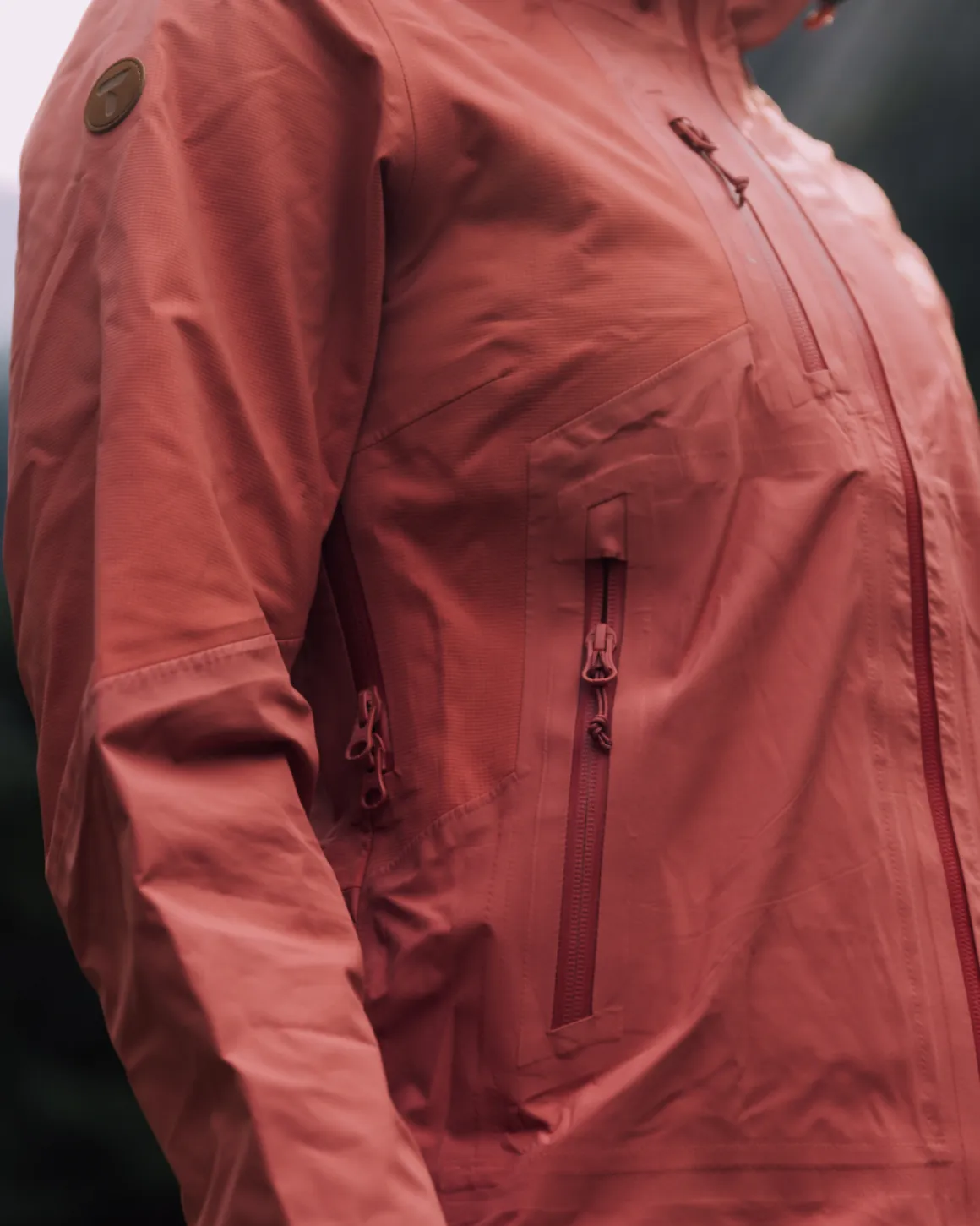 W Pine Shell Jacket Faded Rose
