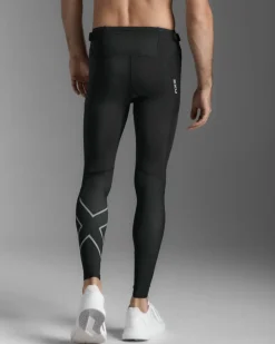 2XU Aero Mesh Comp Tights Black/Silver Reflective