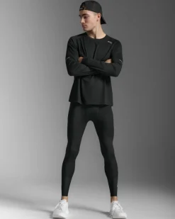 2XU Aero Mesh Comp Tights Black/Silver Reflective