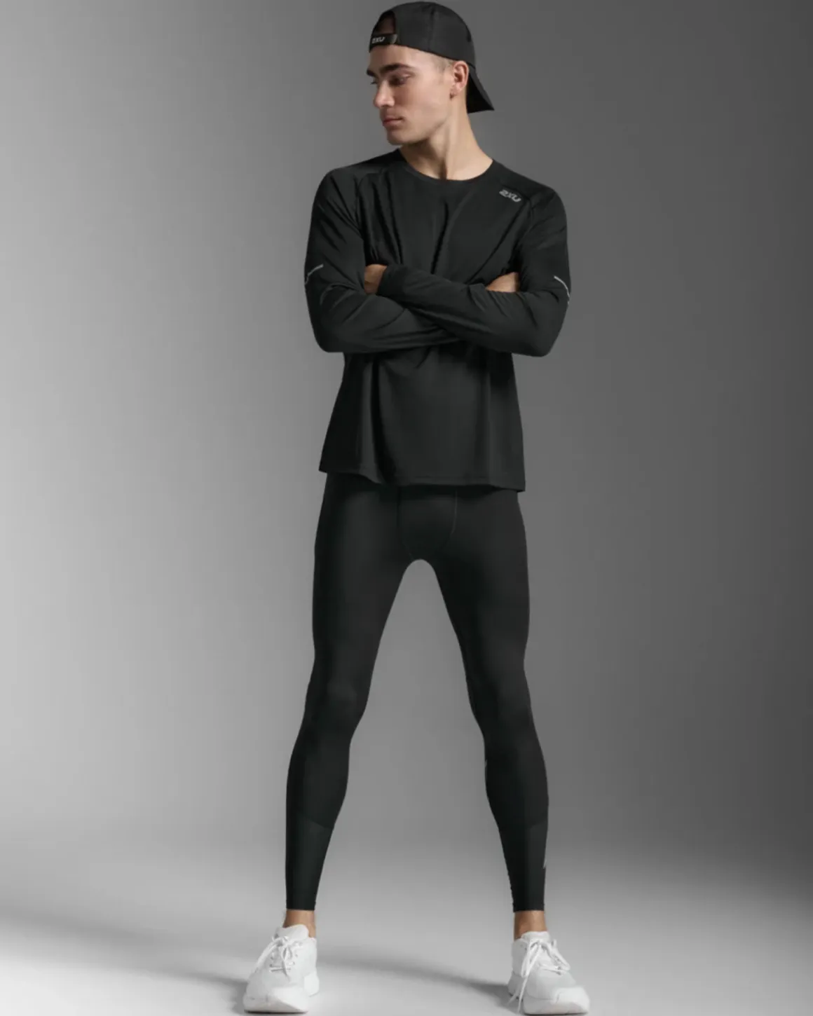 2XU Aero Mesh Comp Tights Black/Silver Reflective