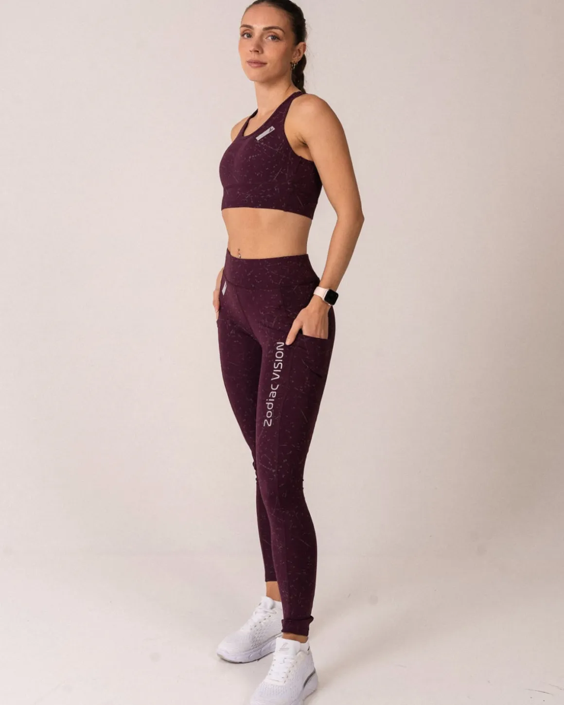 Zodiac reflective Tights + Bra Optic Stardust